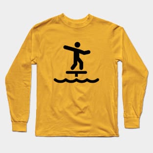 Foil Surfing Tribute Design Long Sleeve T-Shirt